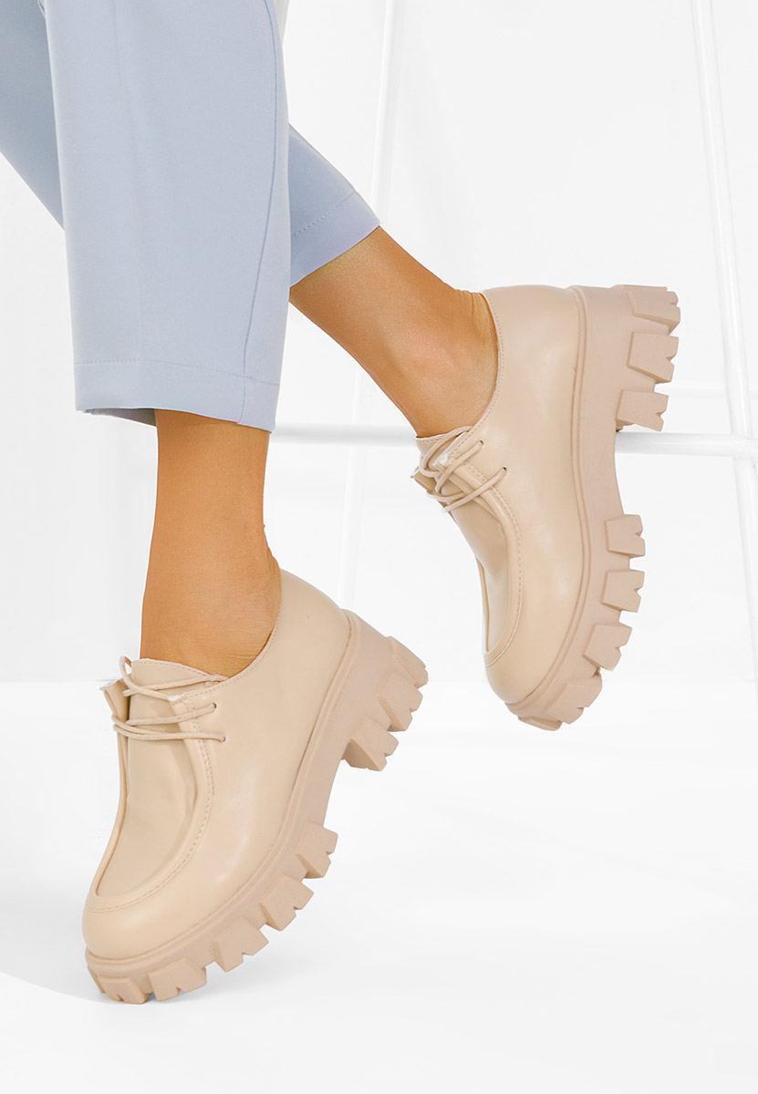 Chaussures casual femme beige Fressia