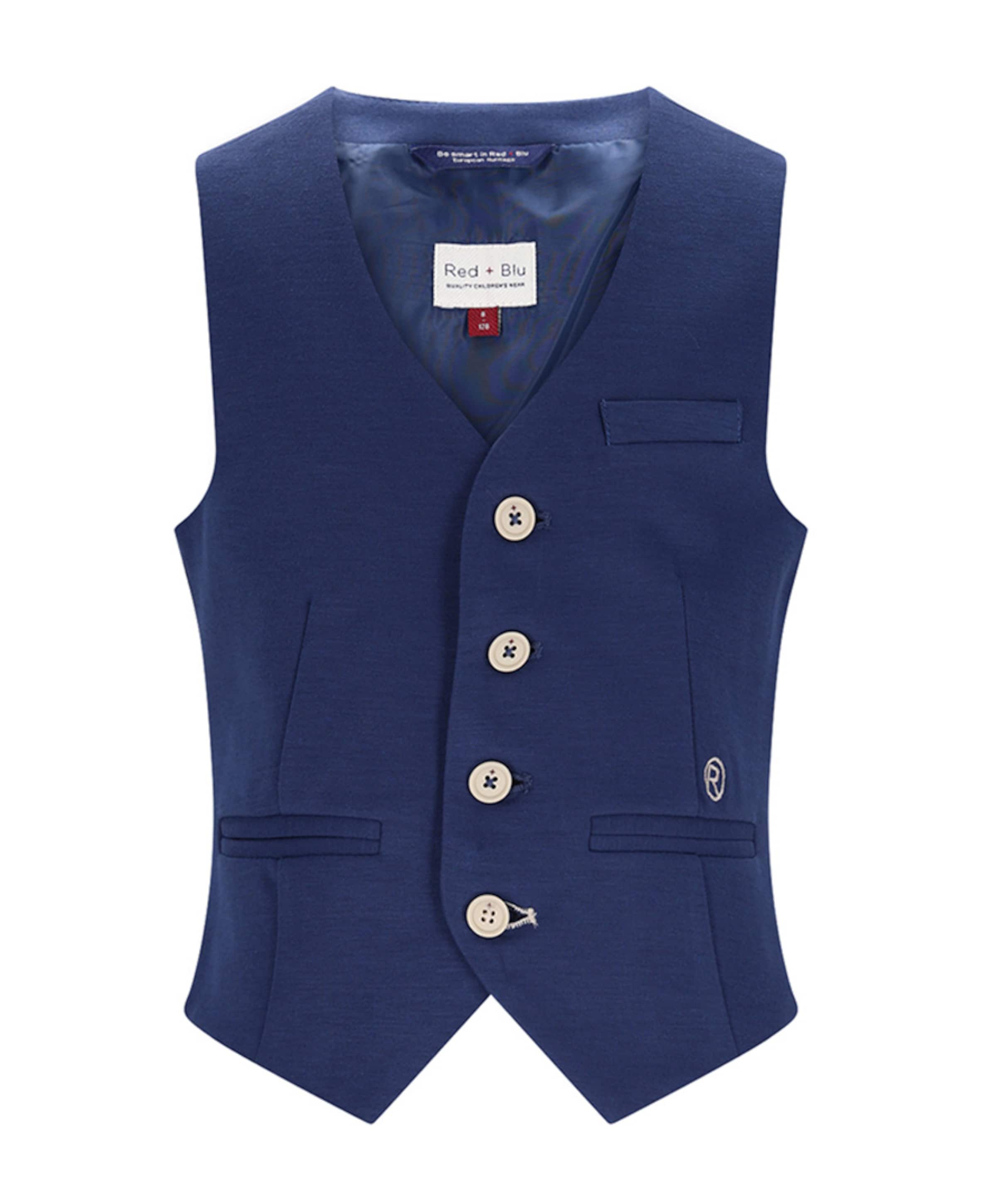 Red&Blu Jongens gilet blauw