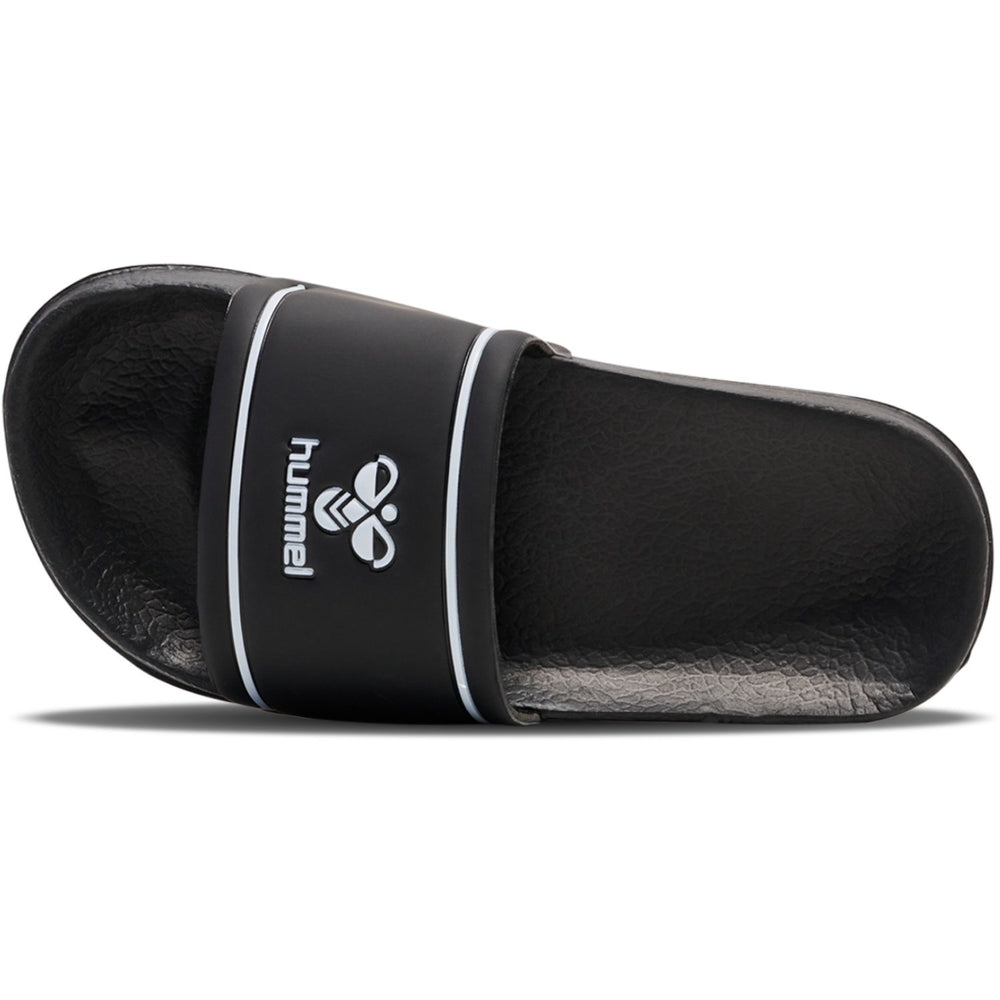 Køb Hummel Black/White Pool Slide Jr
