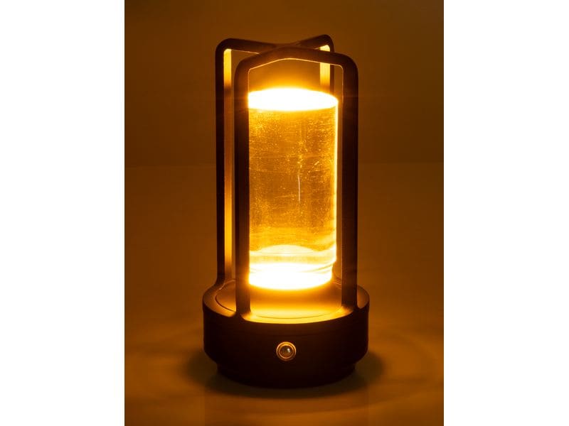 COCON USB-Tischleuchte Laterne, Schwarz Portable LED-Leuchte