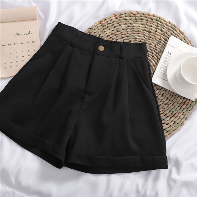 Shopherd - Shorts met hoge taille en wijde pijpen