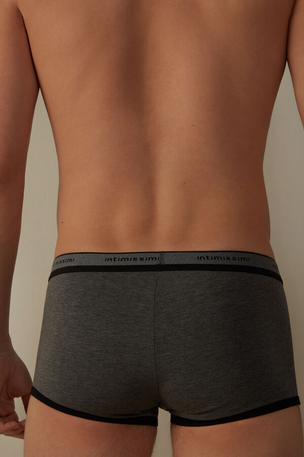 Cuecas boxer em algodão elástico Supima® com logotipo.