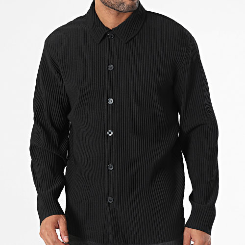 Chemise Manches Longues Asher Noir