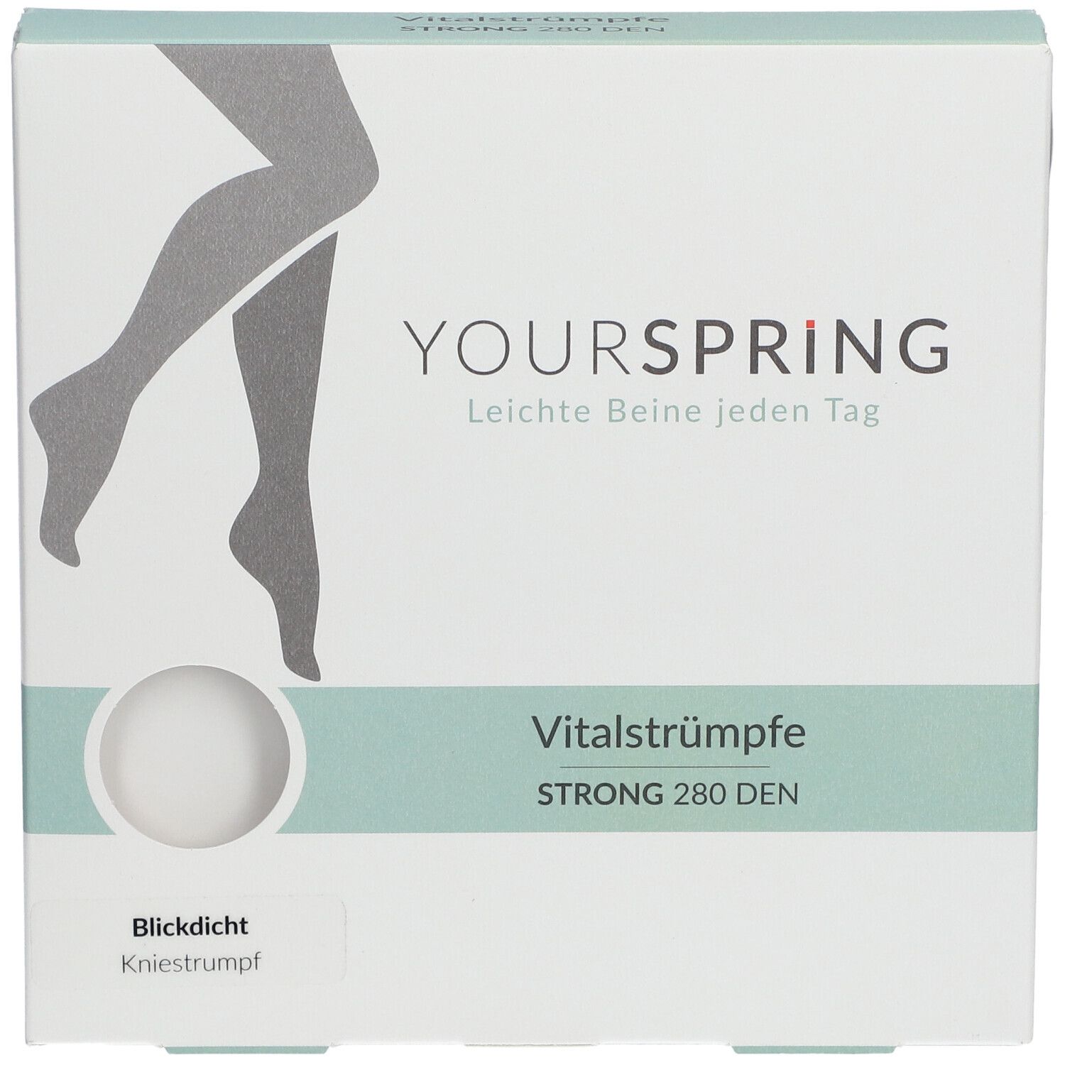 Spring® YOURSPRING STRONG Vital-Kniestrumpf Gr. 38/39 schwarz