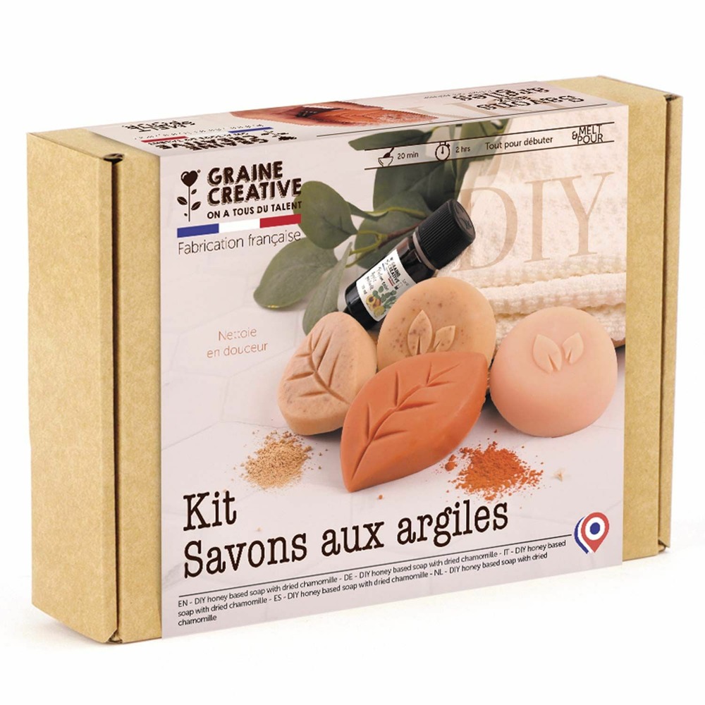 Coffret diy savons aux argiles