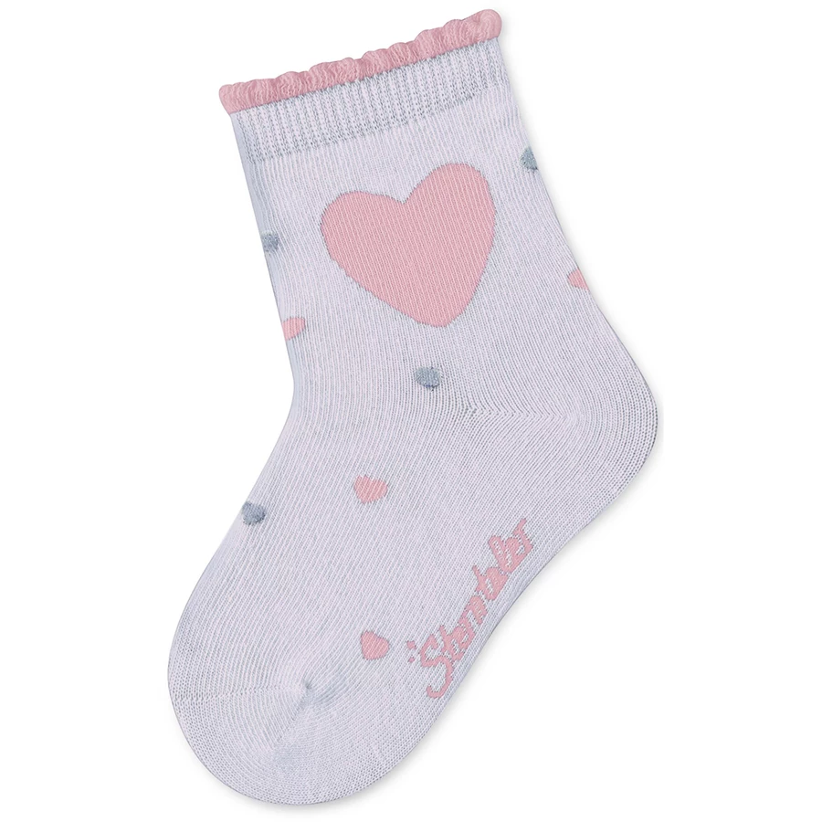 Sterntaler Baby-Söckchen 3er-Pack Blumen hellgrau