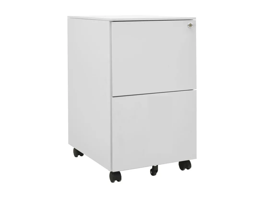 Classeur mobile Gris clair 39x45x67 cm Acier