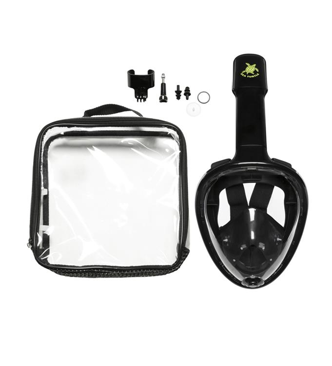 Sea Turtle Zwart S/M Snorkelmasker