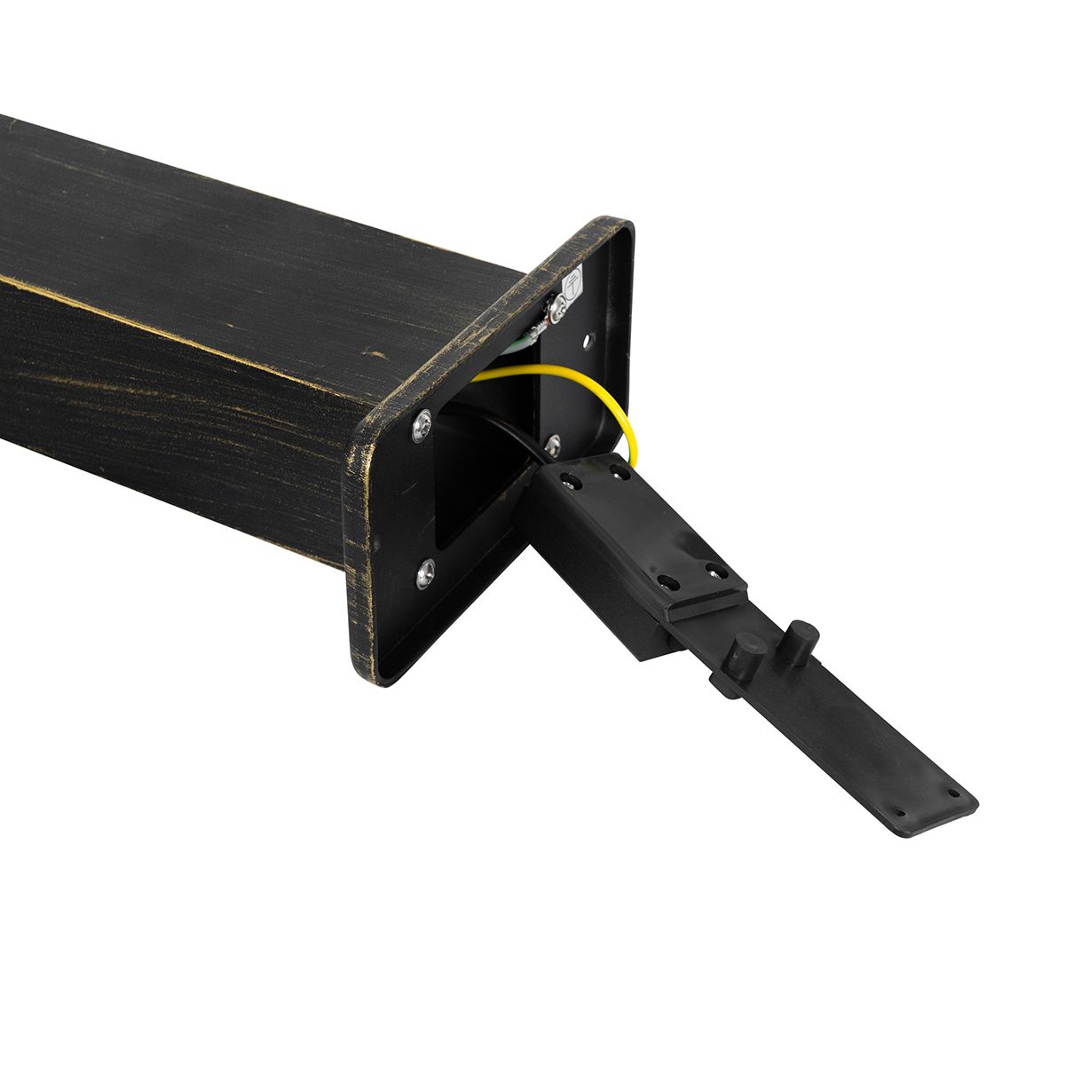 Industriële staande buitenlamp antiek goud 80 cm IP44 - Baleno