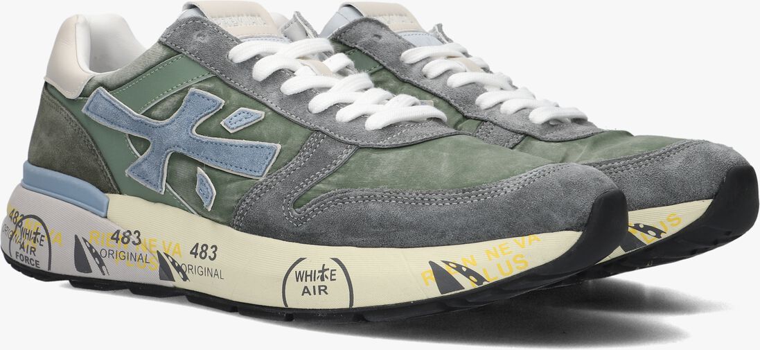 groene premiata lage sneakers mick