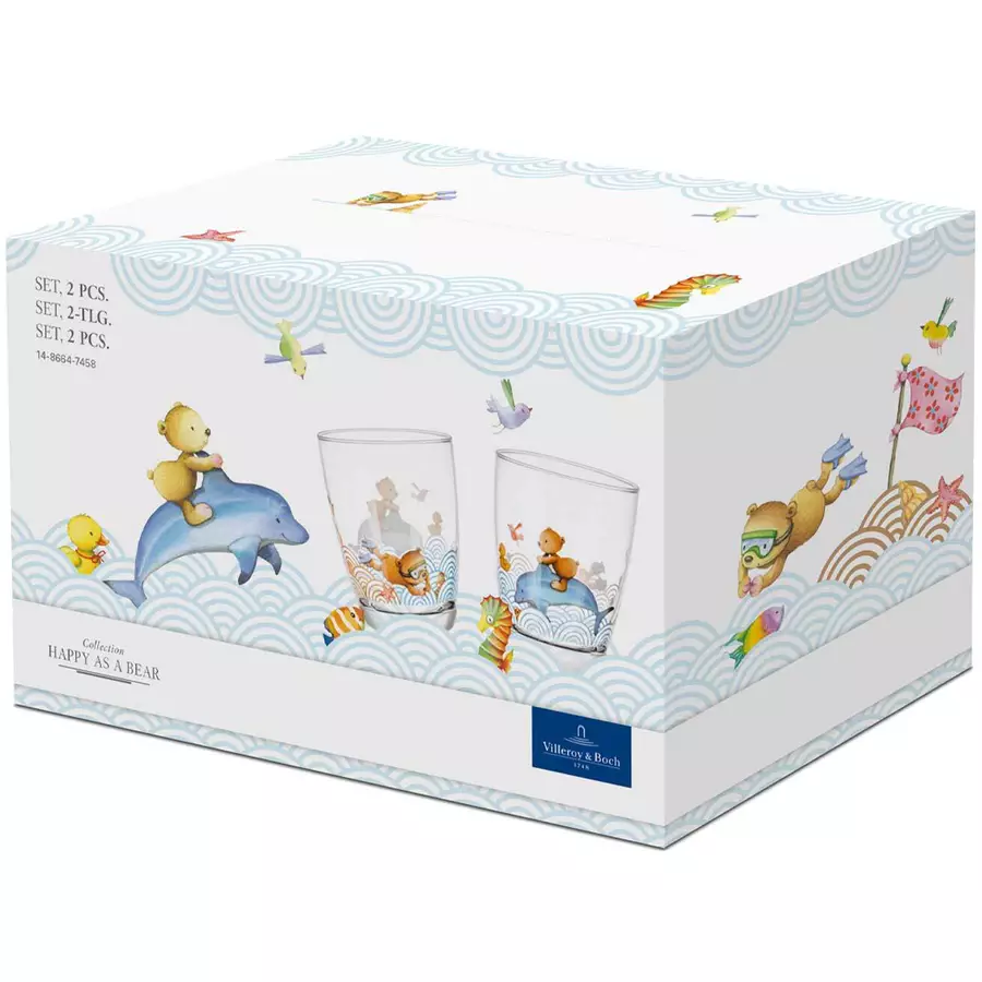 Villeroy & Boch Kindergläser Happy as a Bear 150 ml 2er Set transparent