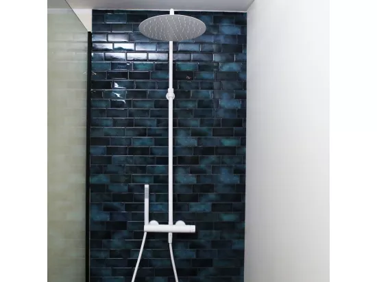 Luisa colonne de douche mécanique blanche - Essebagno