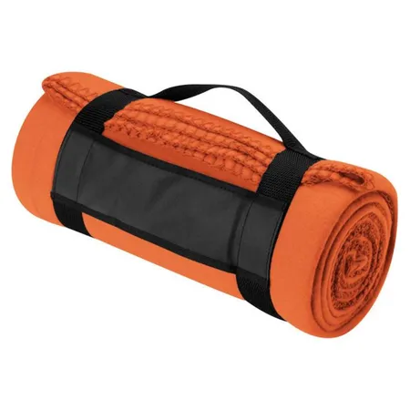 Macma Fleecedecke mit Trageband, ca.180 x 110 cm, orange