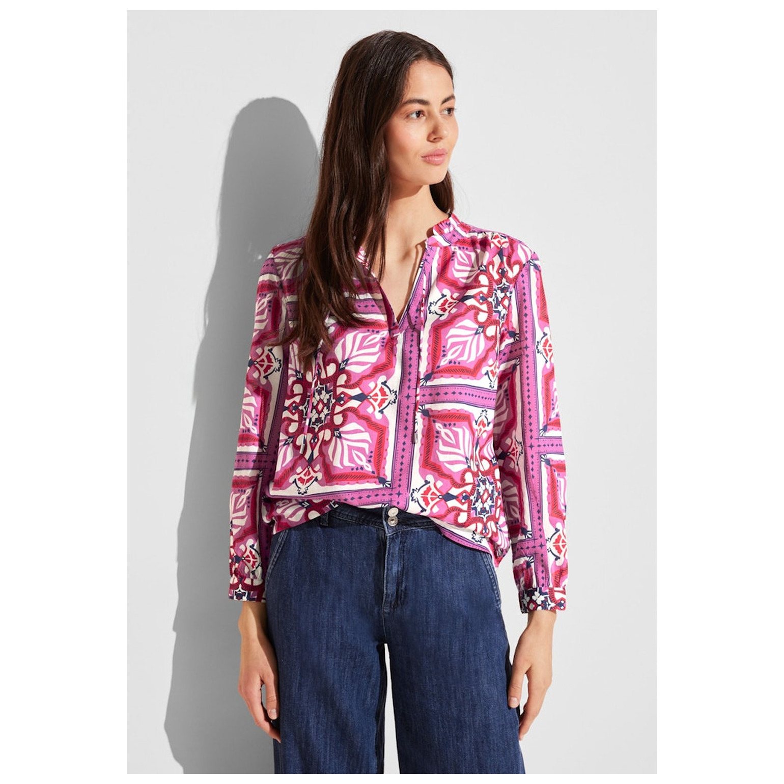 Street One LTD QR Printed tunic blouse wi