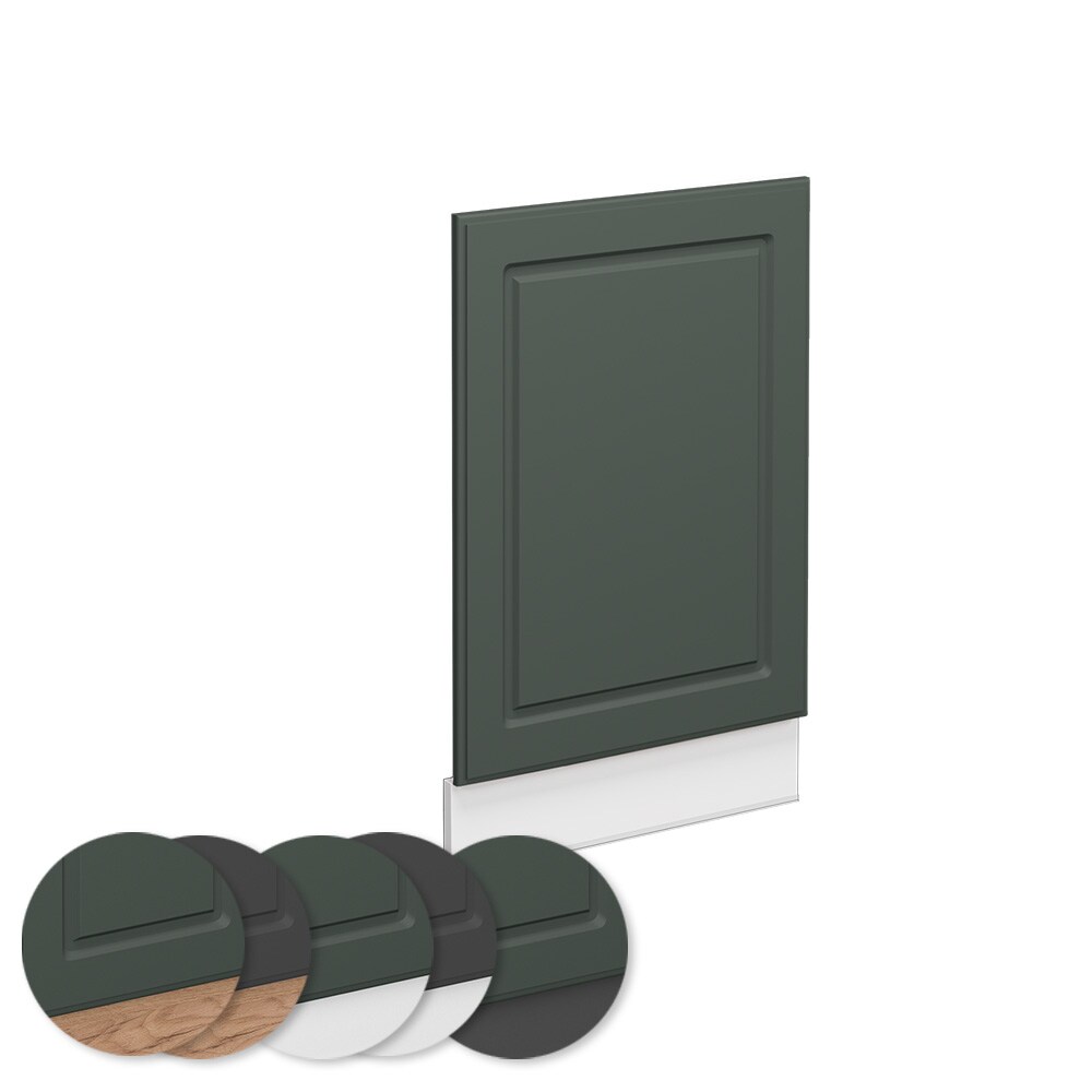 Vicco Geschirrspülerblende Küchenschrank Küchenmöbel Fame-Line Weiß Grün-Gold Landhaus 45 cm Küche Einbauküche Geschirrspüler Blende Küchenzeile