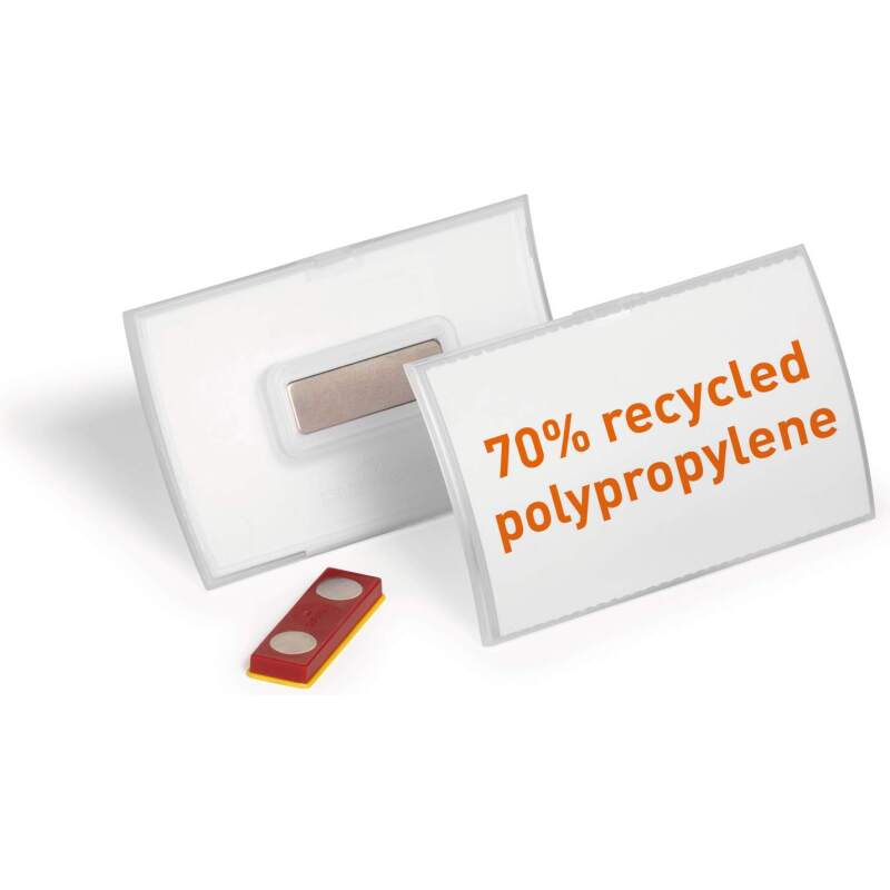 Porte-badge CLICK FOLD avec aimant 54x90 mm - Boîte de 10
