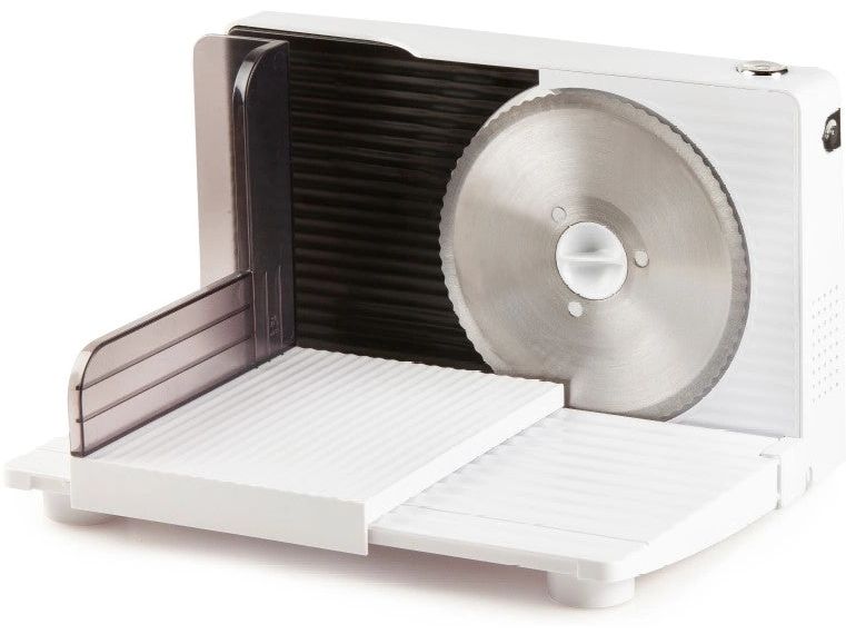 Domo Schneidemaschine DO523S Weiss Aufschnittmaschine mit DC-Motor