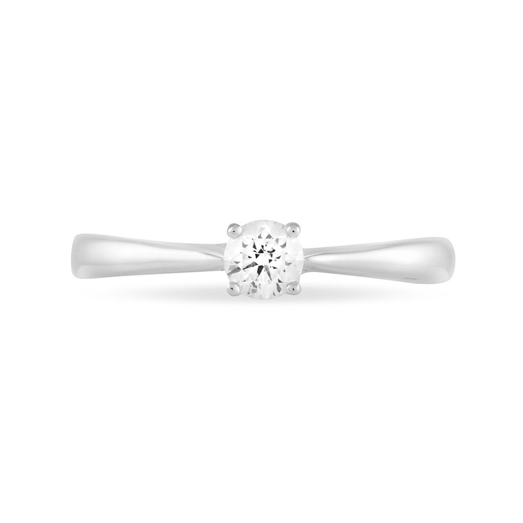 Bague Solitaire Collection Victoria Or Blanc Diamant