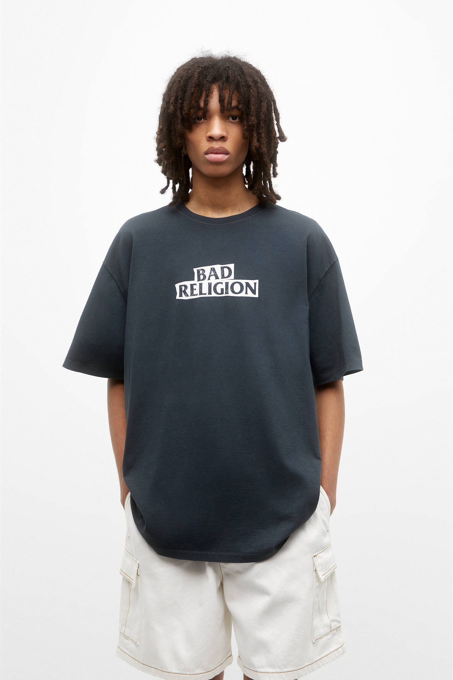 CAMISETA BAD RELIGION - CINZA