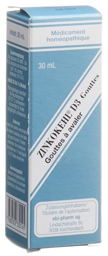ZINKOKEHL Tropfen 3 D Fl 30 ml