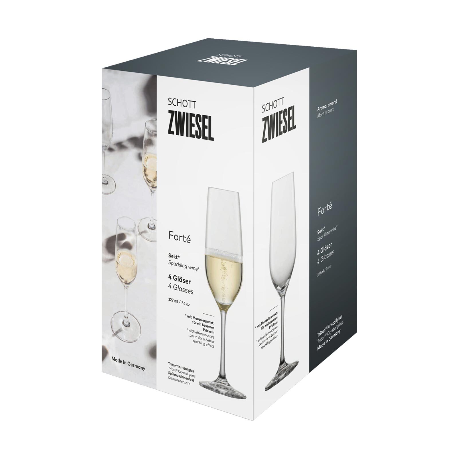 Schott Zwiesel Sektgläser Forté 227 ml 4er Set