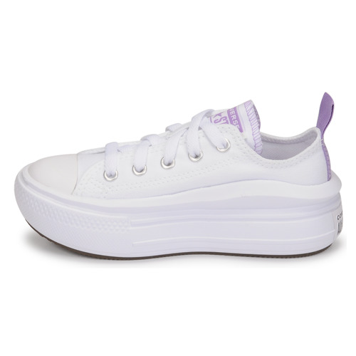 Converse - CHUCK TAYLOR ALL STAR MOVE CANVAS OX - Blanc / Rose