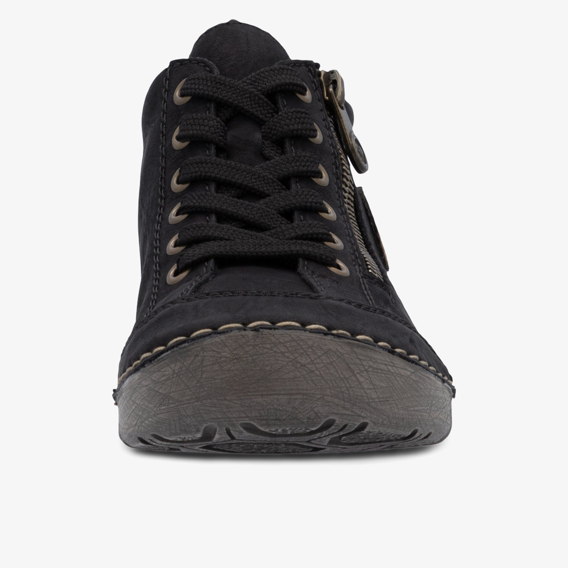 rieker Damen Schnürstiefeletten schwarz