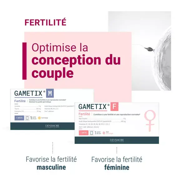 Densmore Gametix F Fertilidade, Concepção, Gravidez - Ácido Fólico - 1 mês