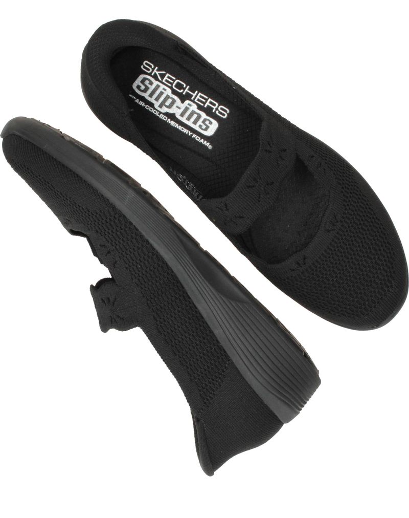 Skechers Arya Slip-Ins Ballerina's Zwart Dames