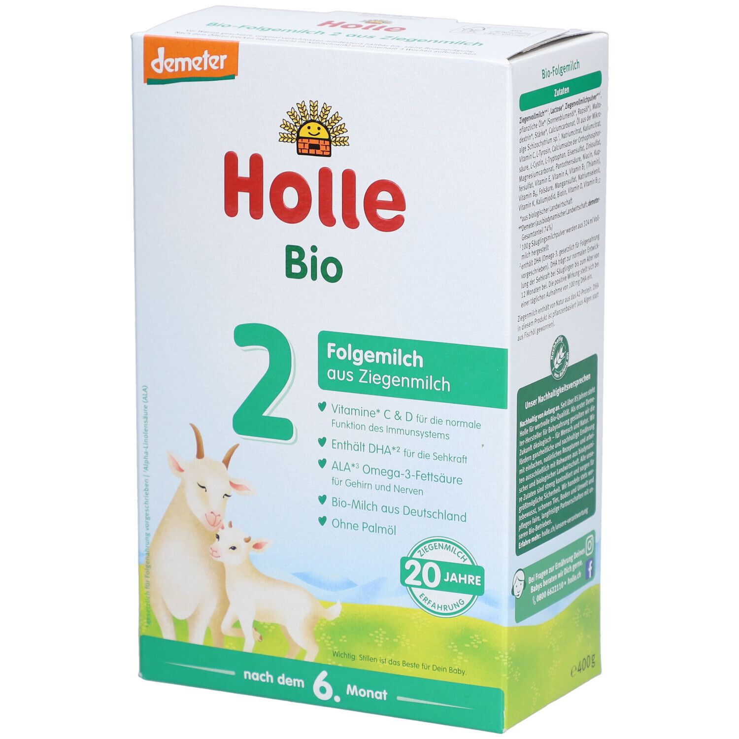 Holle Bio 2 Folgemilch auf Ziegenmilchbasis ab dem 7. Monat