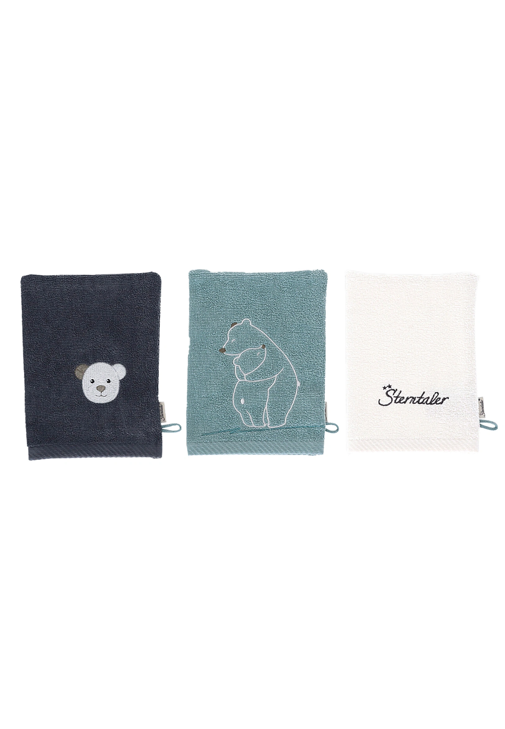 Waschhandschuh ELIA EISBÄR 3er Set in bunt