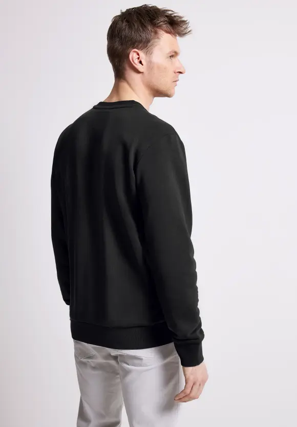 Sweatshirt mit Logoprint - Black