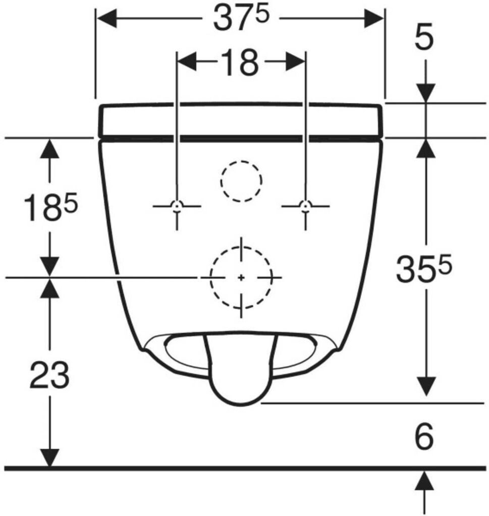 Douche toilet Geberit Aquaclean Alba douche toilet 38x57x41cm