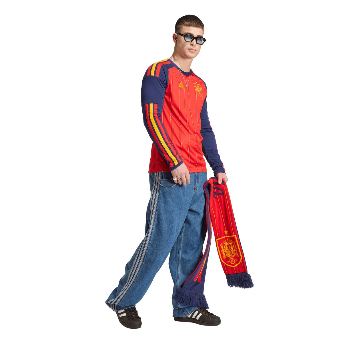 Camisola adidas Espanha Primeiro Equipamento Mundial M/L 2025-2026