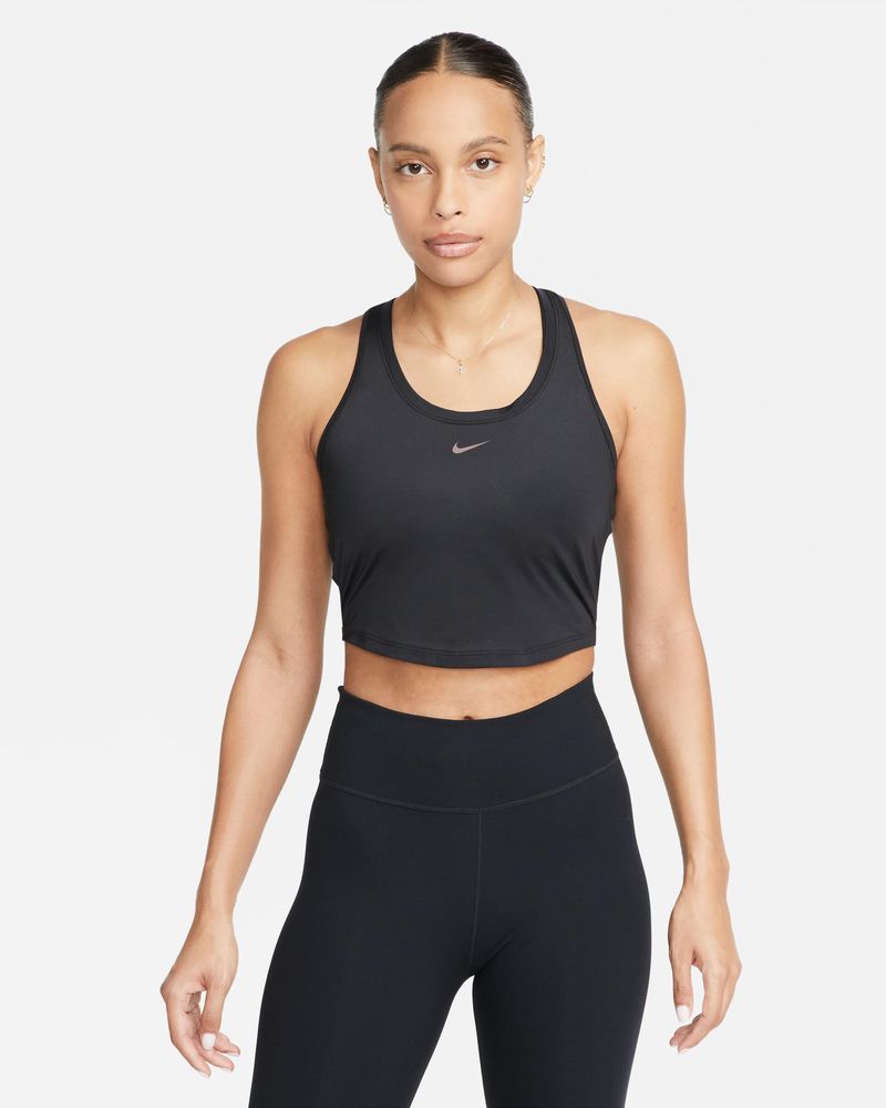 Crop top de running Nike One Noir pour femme
