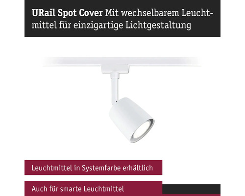Paulmann URail railspot dimbaar afdekking signaalwit