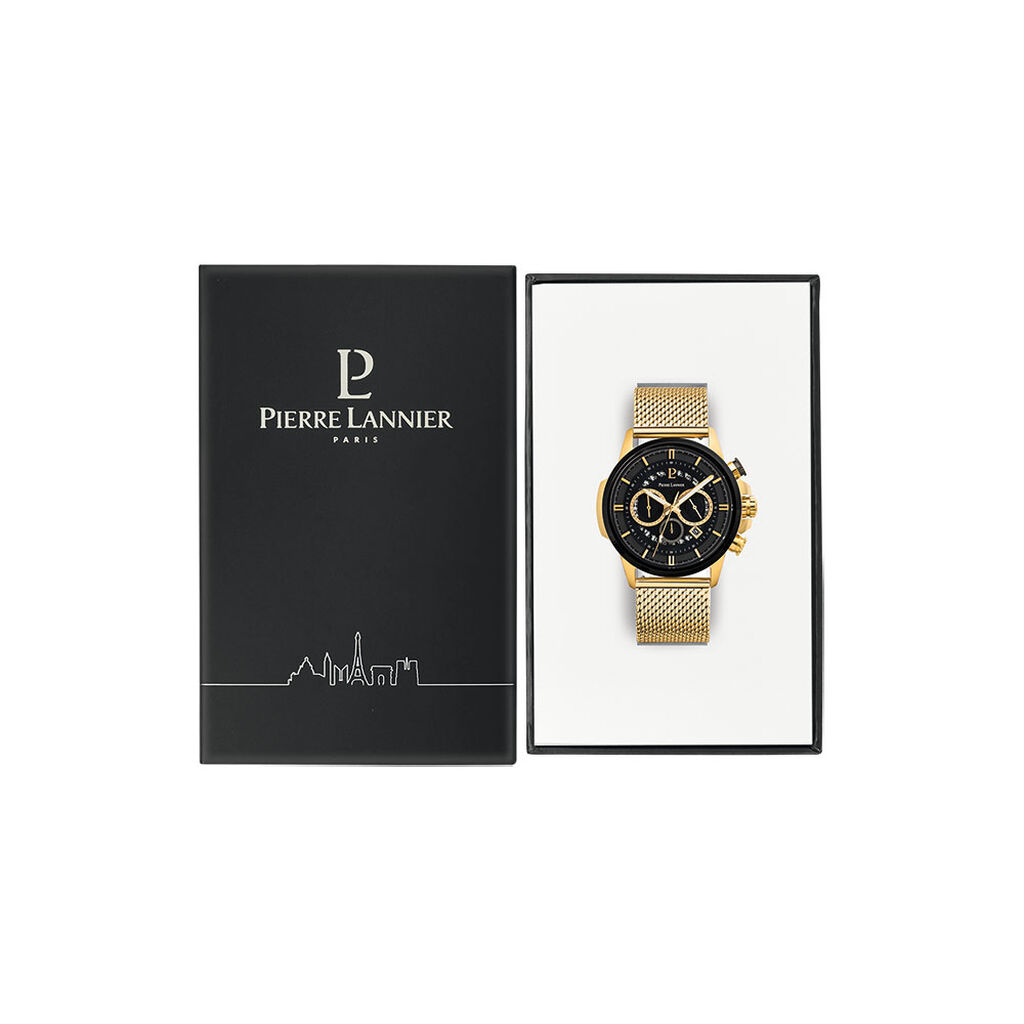 Montre Pierre Lannier Sentinelle Noir