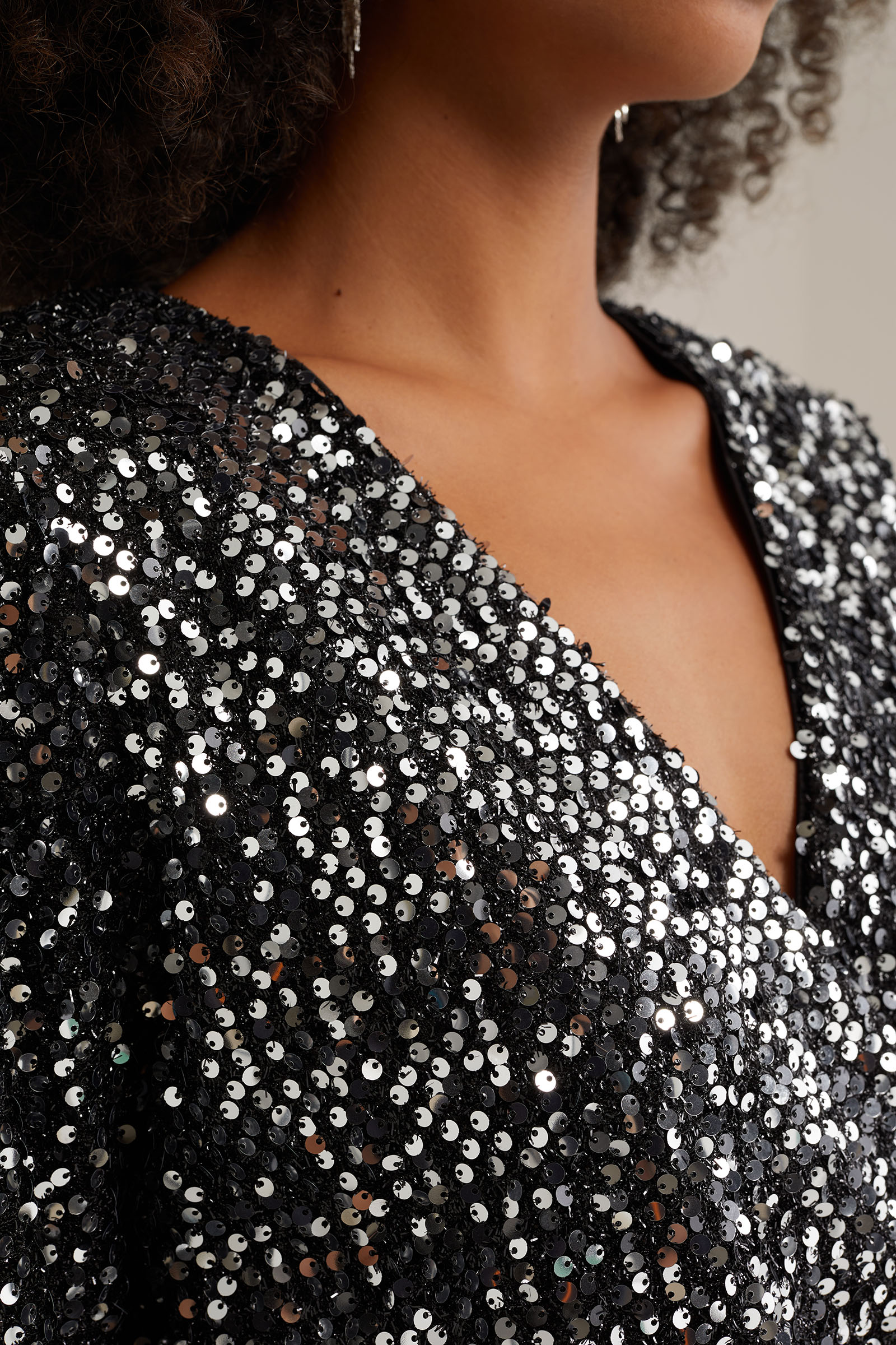 pailletten jurk WE Fashion Zilver