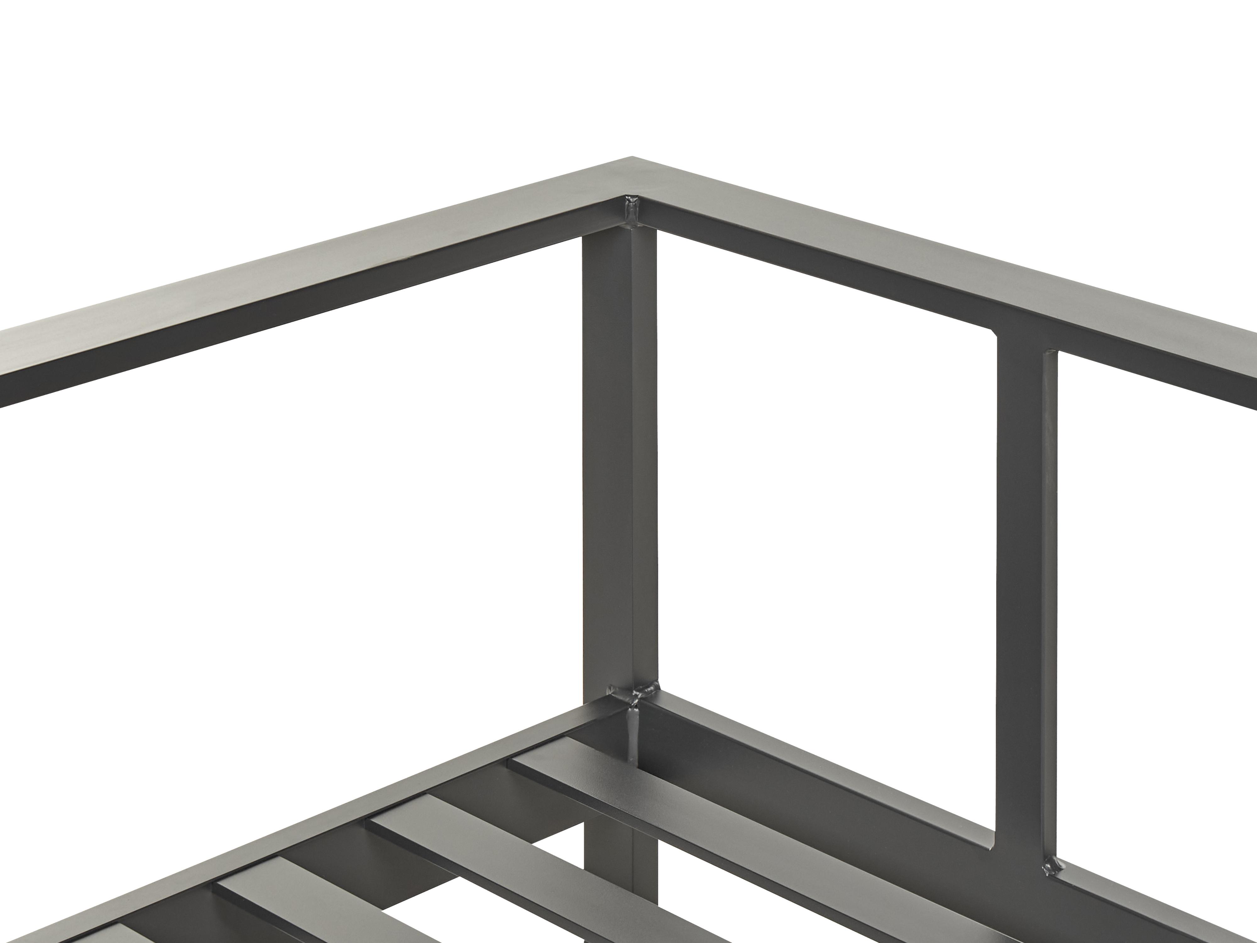 Tuin hoekloungeset met tafel 5-zits MESSINA linkszijdig Metaal Beige
