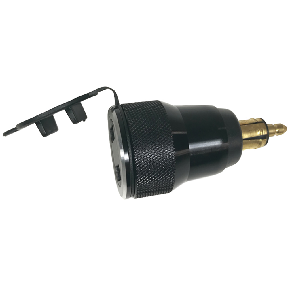 Chaft - Adaptateur Din double USB QC3.0 Aluminium