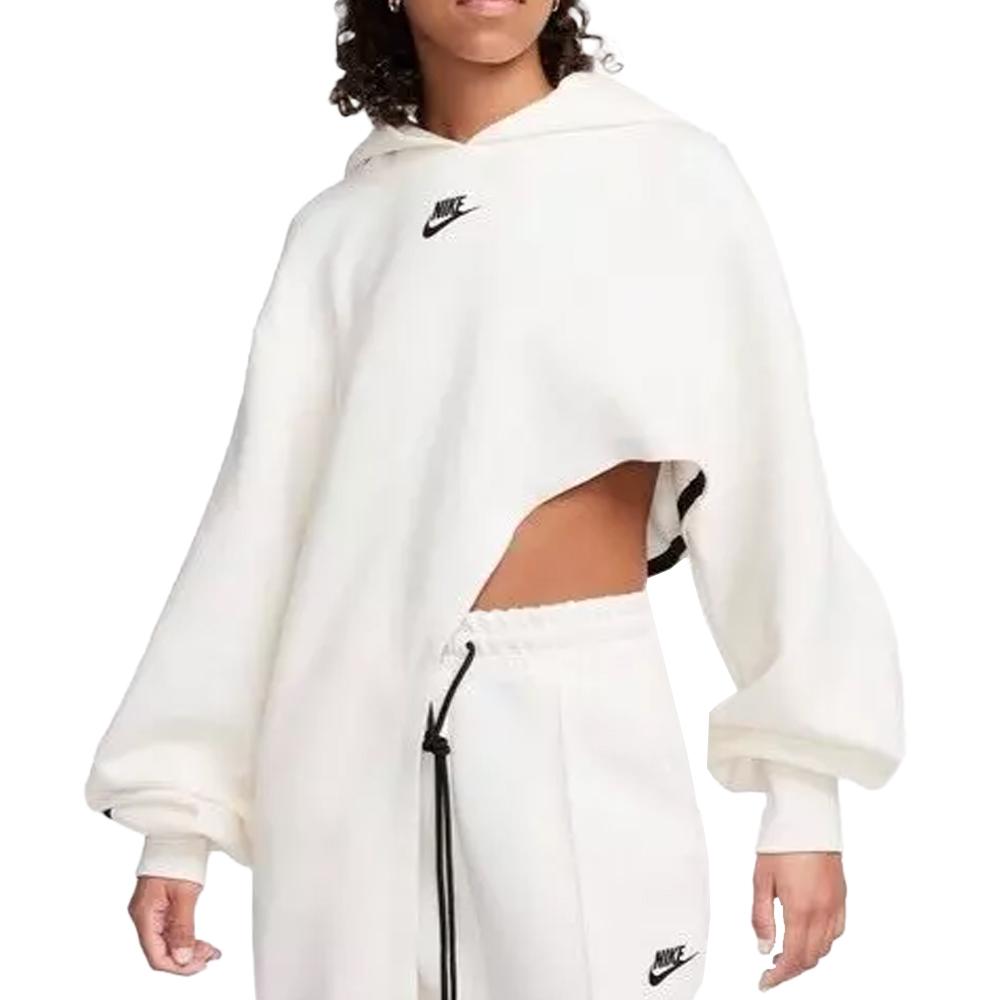 Nike Sweat Blanc Femme Nike Asym