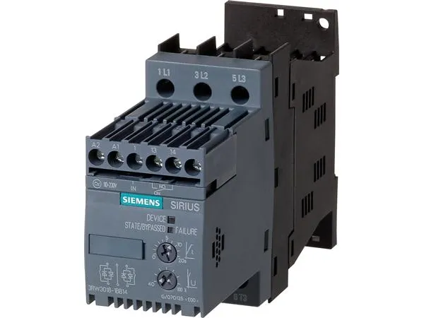 Siemens 3RW3013-1BB04 3RW30131BB04 Enhed til blød start Motorydelse ved 400 V 1.5 kW 480 V Nominel strøm 3.6 A