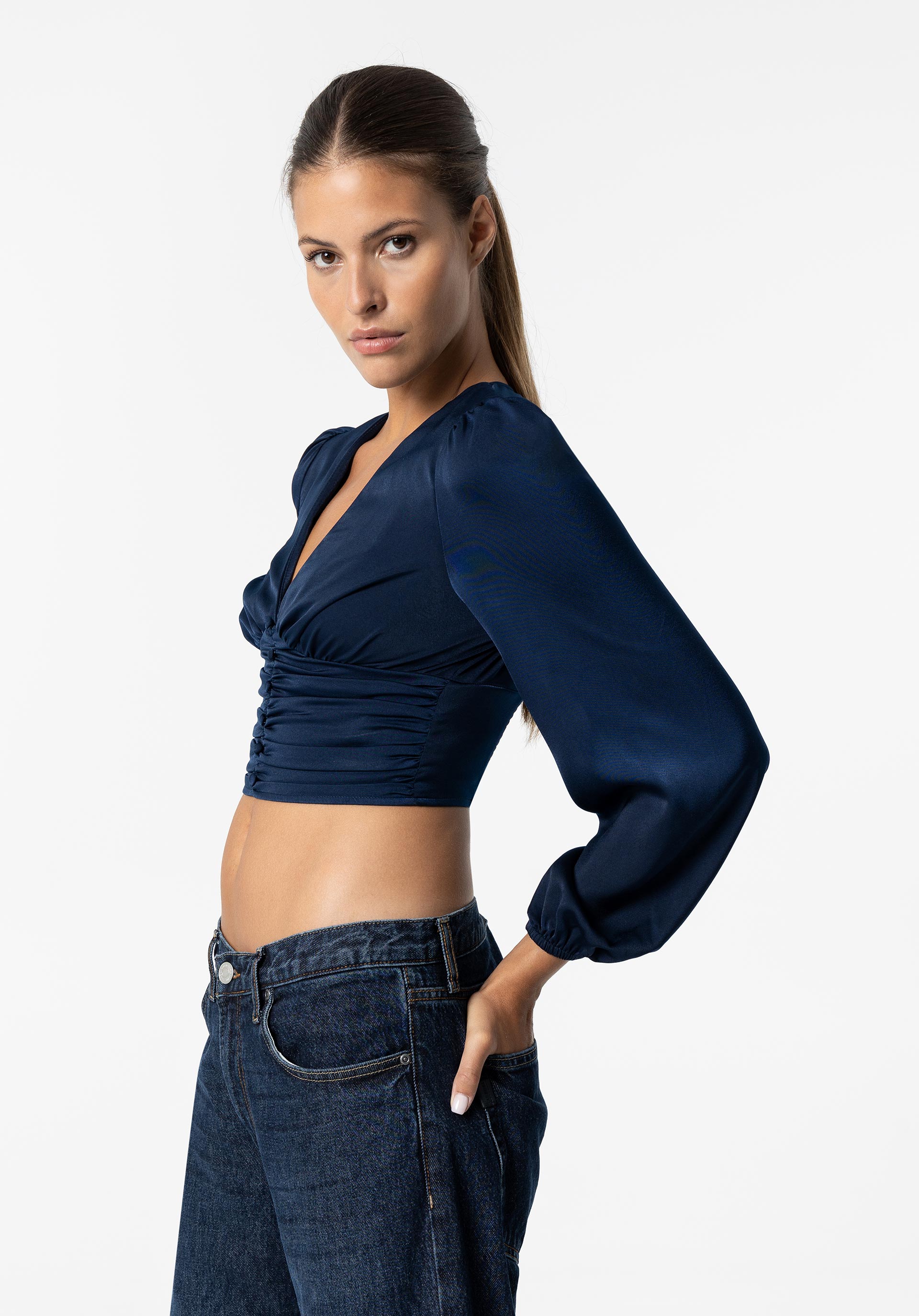 Blusa Acetinada