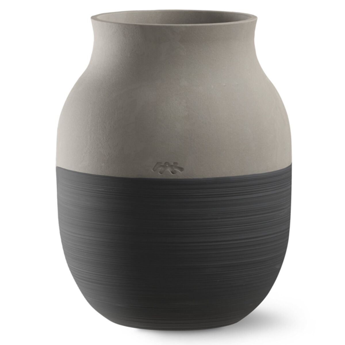Omaggio Circulare vase 20 cm, antrasittgrå