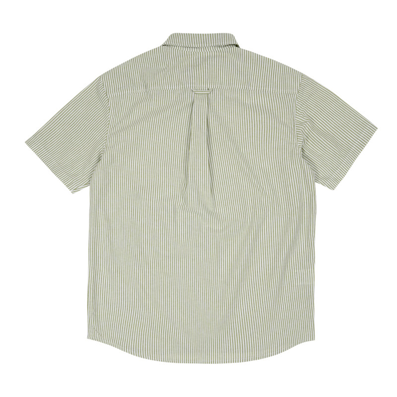 CHEMISE OXFORD À RAYURES - VERTE