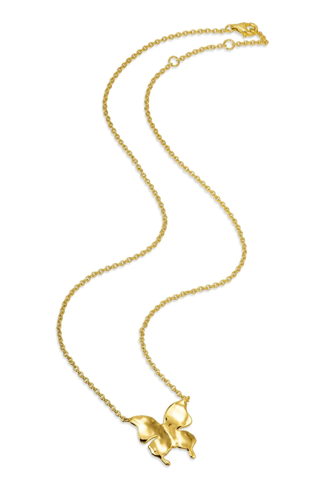 Jane Kønig Butterfly Necklace forgyldt