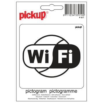 Pickup sticker wifi 10x10 cm