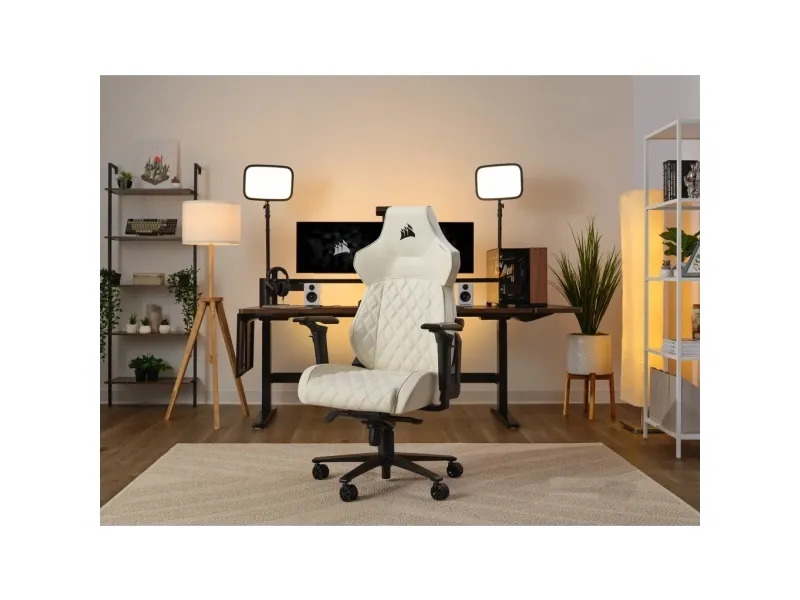 CORSAIR TC500 LUXE - Spillestol - armstøtter - T-formet - vippe - drejeled - tekstil - frost