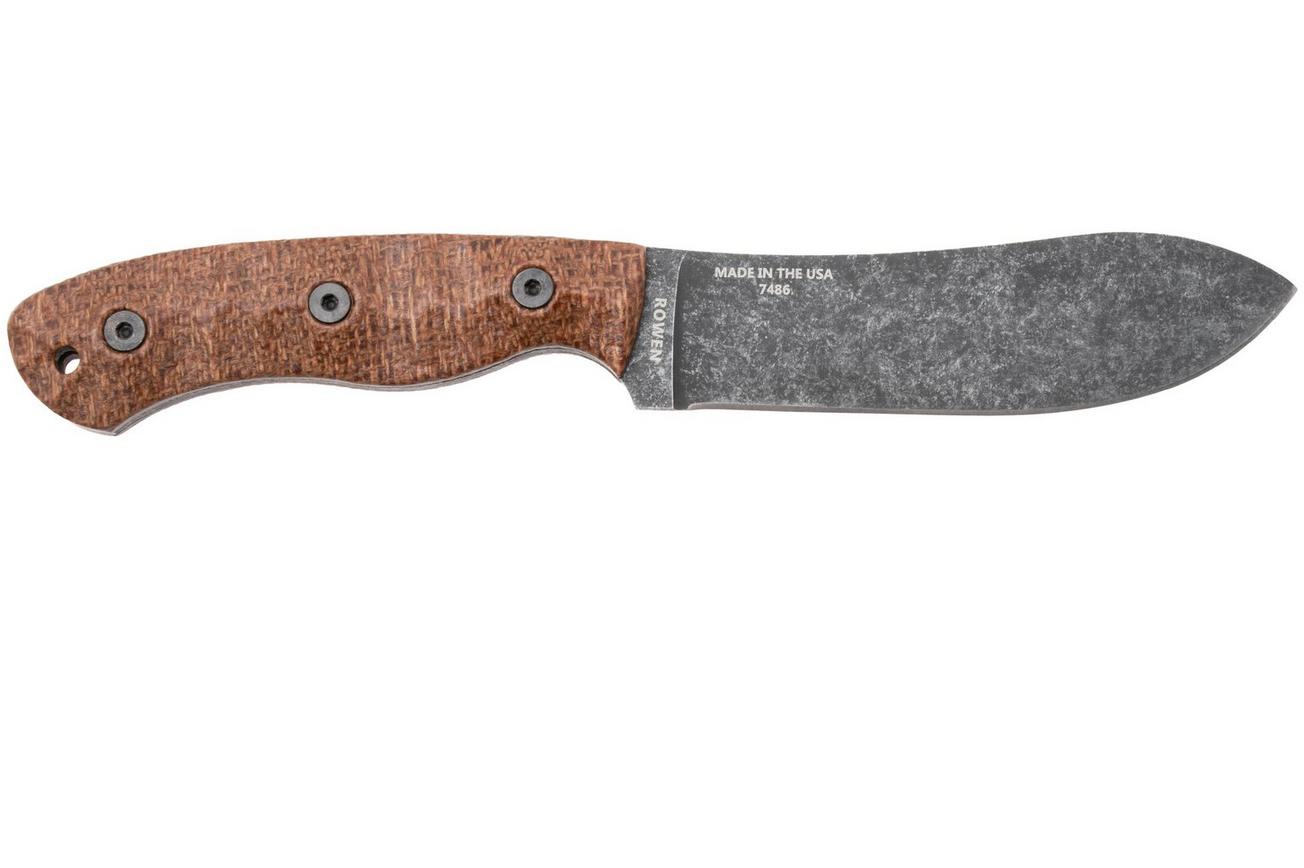 ESEE JG5, ESEE-JG5-BM, 1095 Stonewashed Black Oxide, Brown Burlap Micarta, outdoormes, James Gibson design
