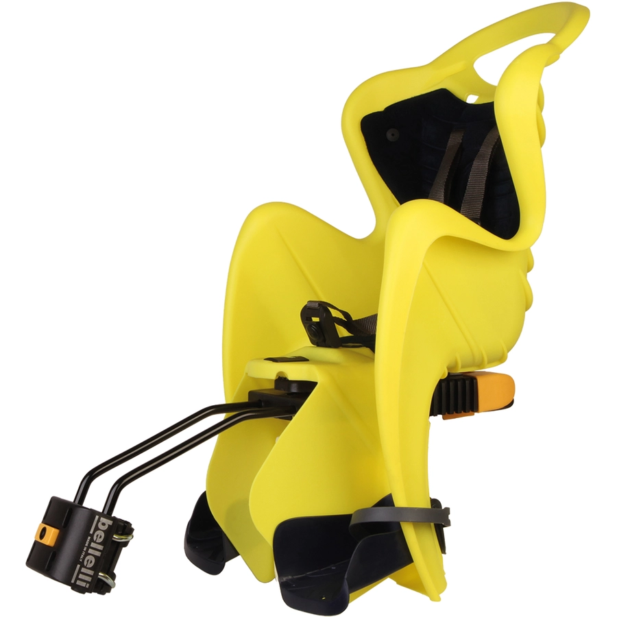 BELLELLI Kindersitz Fahrrad Mr Fox Reclining B-fix Frame mount Yellow HI VIZ